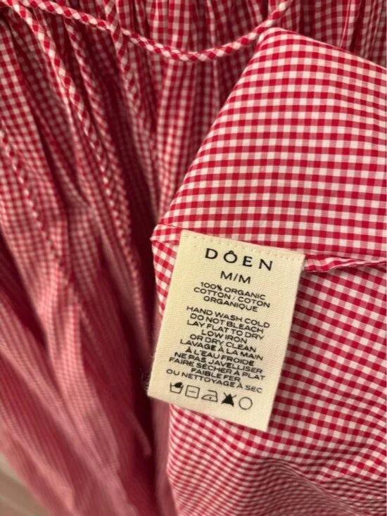 Doen Emmaretta Dress in Cerise Paris Gingham - Picture 5 of 6